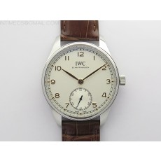 ZF공장 포르투기저 화이트다이얼 가죽스트랩 Portuguese IW358303 ZF 1:1 Best Edition SS White Dial RG Markers on Brown Leather Strap A82200