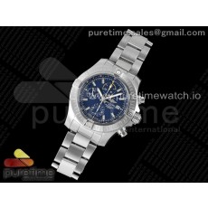 TF공장 브라이틀링 어벤져 크로노그래프 스틸 블루다이얼 브레이슬릿 Avenger Chrono SS TF 1:1 Best Edition Blue Dial on SS Bracelet A7750