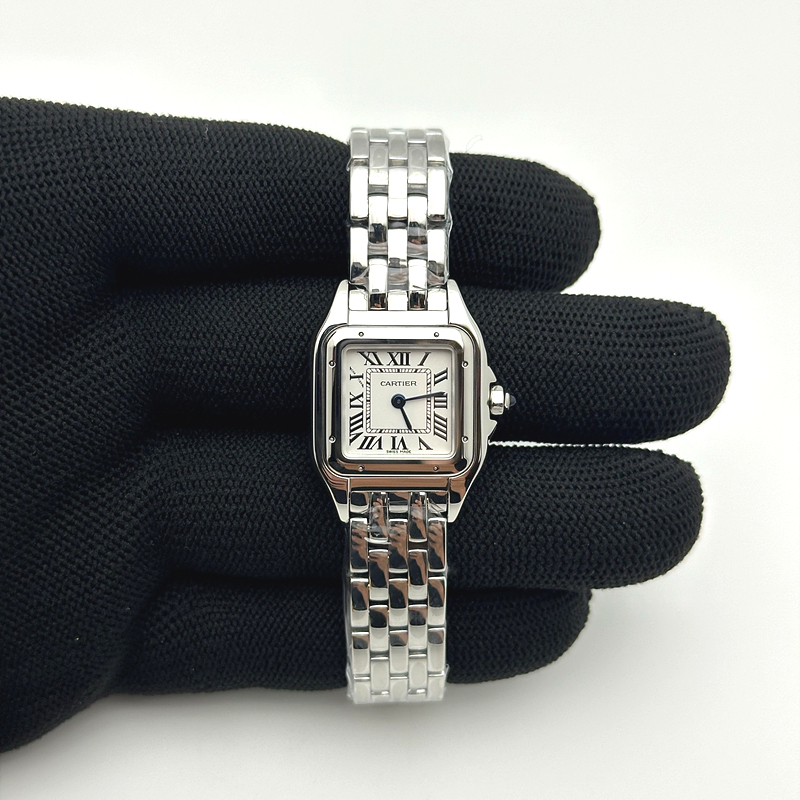 BV공장 까르띠에 팬더 22 스틸 화이트다이얼 브레이슬릿 Panthère 22mm BVF 1:1 Best Edition SS White Dial on SS Bracelet Ronda Quartz