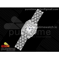 BV공장 까르띠에 팬더 27 스틸 다이아몬드베젤 화이트다이얼 브레이슬릿 Panthère 27mm BVF 1:1 Best Edition SS White Dial Diamonds Bezel on SS Bracelet Ronda Quartz