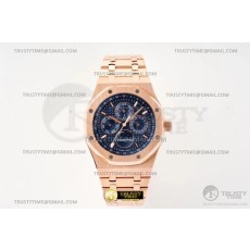 BF공장 오데마피게 로얄오크 퍼페츄얼캘린더 로즈골드금통 블루다이얼 Royal Oak Perpetual Cal 26574 RG/RG Blue BF A5134