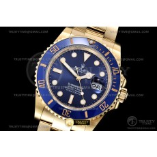 GM공장 V3 롤렉스 서브마리너 41 신형 옐로우골드금통 청금통 브레이슬릿 Submariner 126618LB 904 YG/YG Blue GMF V3 VR3235