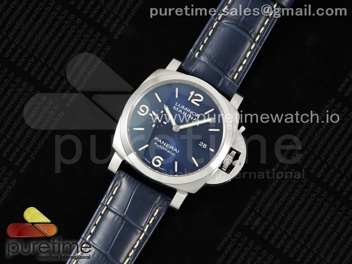 TTF공장 파네라이 PAM1313 스틸 블루다이얼 가죽스트랩 PAM1313 W TTF 1:1 Best Edition on Blue Leather Strap P9010