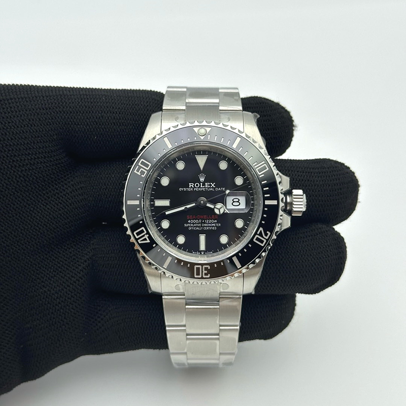 VS공장 롤렉스 씨드웰러 레드 스틸 블랙다이얼 브레이슬릿 Sea-Dweller 126600 VSF 1:1 Best Edition Black Dial On 904L SS Case and Bracelet VS3235