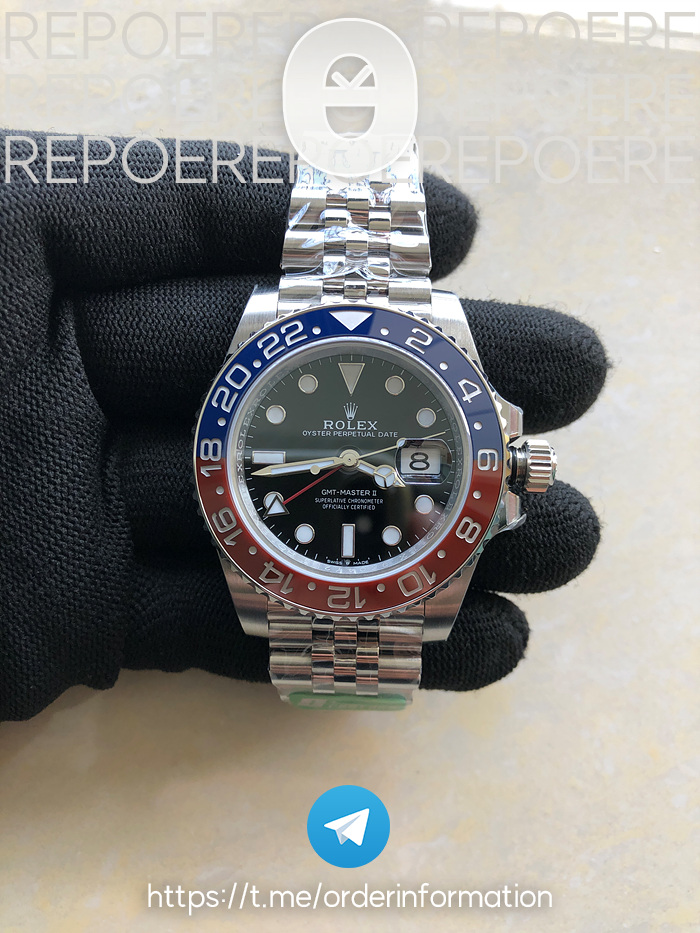 C+공장 롤렉스 GMT마스터2 펩시 스틸 레드블루베젤 쥬빌레브레이슬릿 씨플러스 GMT Master II 126710 BLRO Pepsi 904L SS C+F 1:1 Best Edition Black Dial on Jubilee Bracelet VR3285 CHS