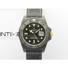 DIW공장 롤렉스 GMT마스터 블랙다이얼 블랙나일론스트랩 GMT Carbon DIWF Best Edition Black Dial on Black Nylon Strap SA3186 CHS