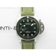 VS공장 파네라이 PAM1287 섭머저블 그린다이얼 그린스트랩 PAM1287 Y VSF 1:1 Best Edition Green Dial on Green Leather Strap P.900 Super Clone