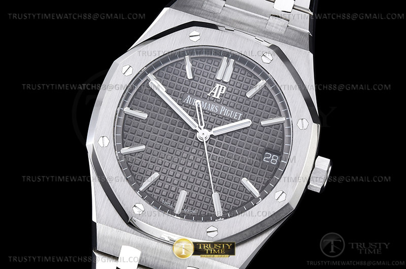 ZF공장 오데마피게 로얄오크 15500 그레이다이얼 브레이슬릿 Royal Oak 41mm 15500 SS/SS Grey ZF V3 A4302