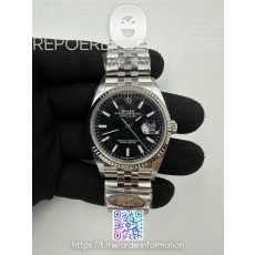 Clean공장 롤렉스 데이저스트 36 블랙다이얼 플루티드베젤 쥬빌레브레이슬릿 DateJust 36 126234 Clean 1:1 Best Edition 904L Steel Black Stick Dial on Jubilee Bracelet VR3235 클린공장