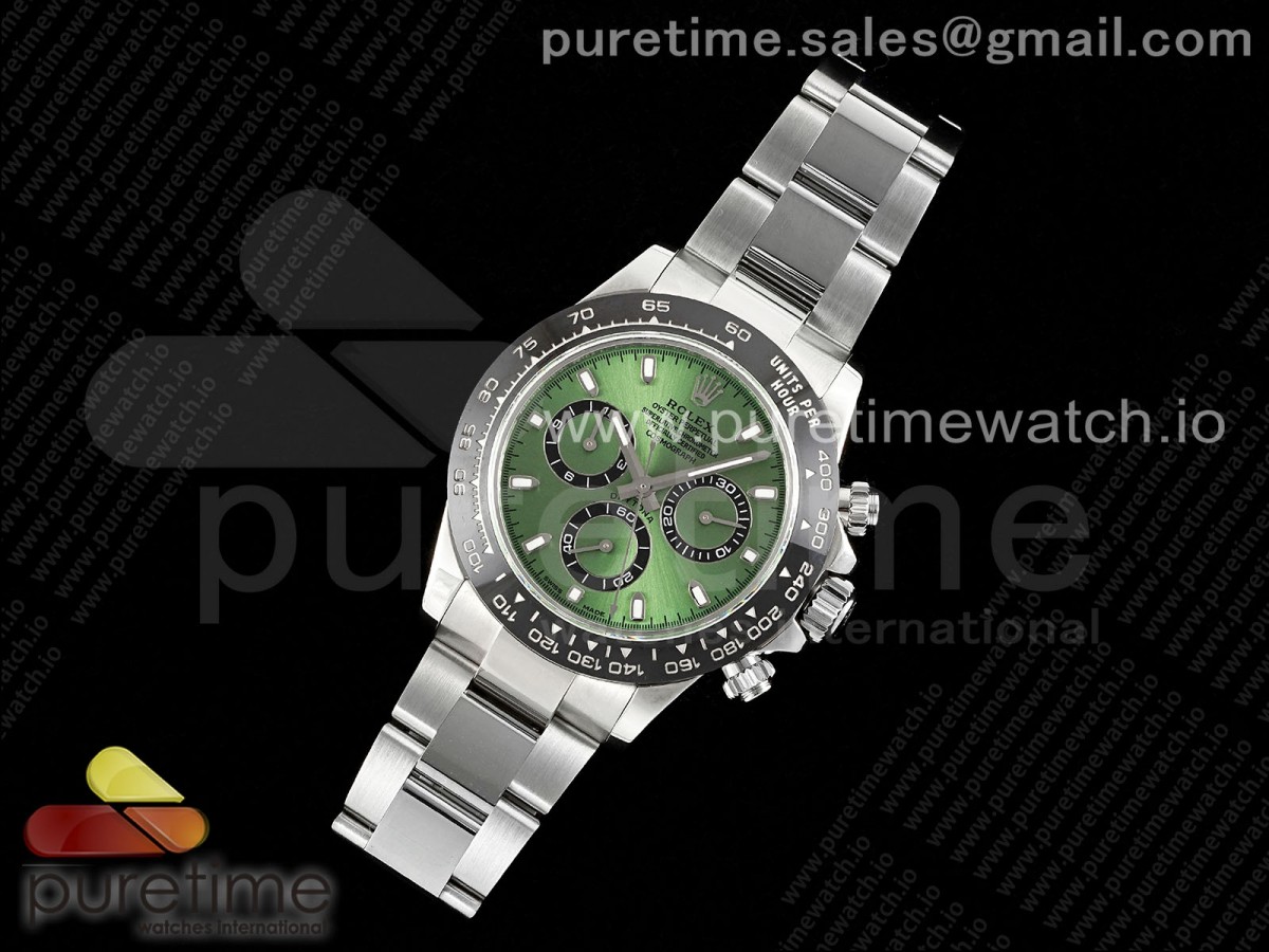 IPK공장 롤렉스 세라믹 데이토나 그린다이얼 브레이슬릿 Daytona IPK 1:1 Best Edition 904L SS Case and Bracelet Green Dial Black Ceramic Bezel SA4130