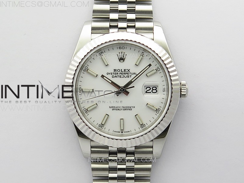 VS공장 롤렉스 데이저스트 41 스틸 화이트다이얼 플루티드베젤 쥬빌레브레이슬릿 DateJust 41 126334 904L SS VSF 1:1 Best Edition White Dial on Jubilee Bracelet VS3235