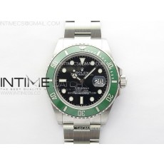 C+공장 롤렉스 서브마리너 41 신형 그린 스타벅스 브레이슬릿 Submariner 126610 LV Green Ceramic Bezel 904L Steel C+F 1:1 Best Edition Black Dial On 904L Bracelet VR3235 씨플러스