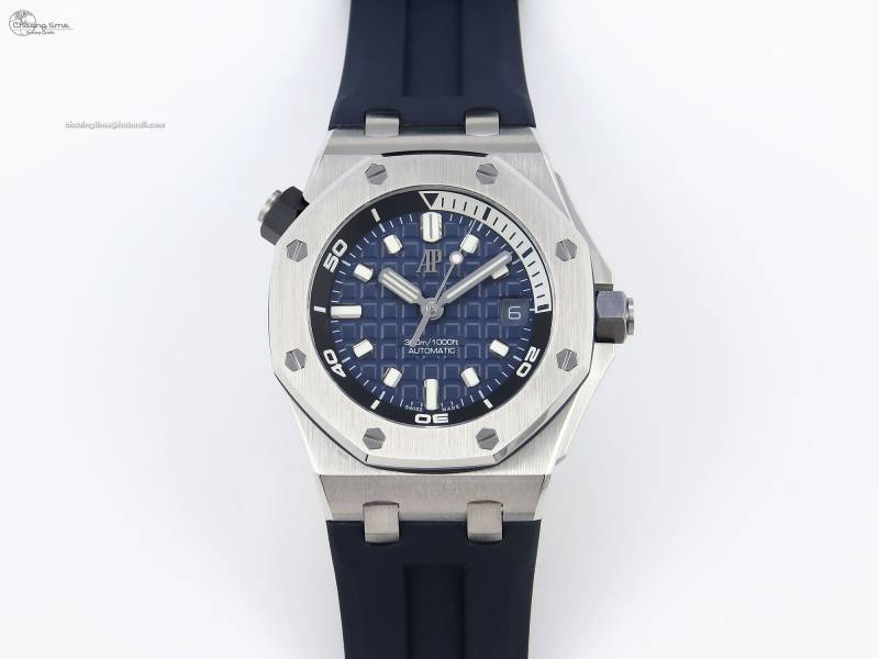 APS공장 오데마피게 로얄오크오프쇼어 다이버 15720 스틸 블루다이얼 러버스트랩 Royal Oak Offshore Diver 15720 APSF 1:1 Best Edition Blue Dial on Blue Rubber Strap SA4308