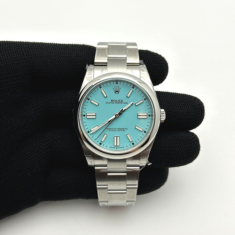 VS공장 롤렉스 오이스터퍼페츄얼 41 티파니블루다이얼 브레이슬릿 Oyster Perpetual 124300 41mm VSF 1:1 Best Edition 904L Steel Tiffany Blue Dial VS3235