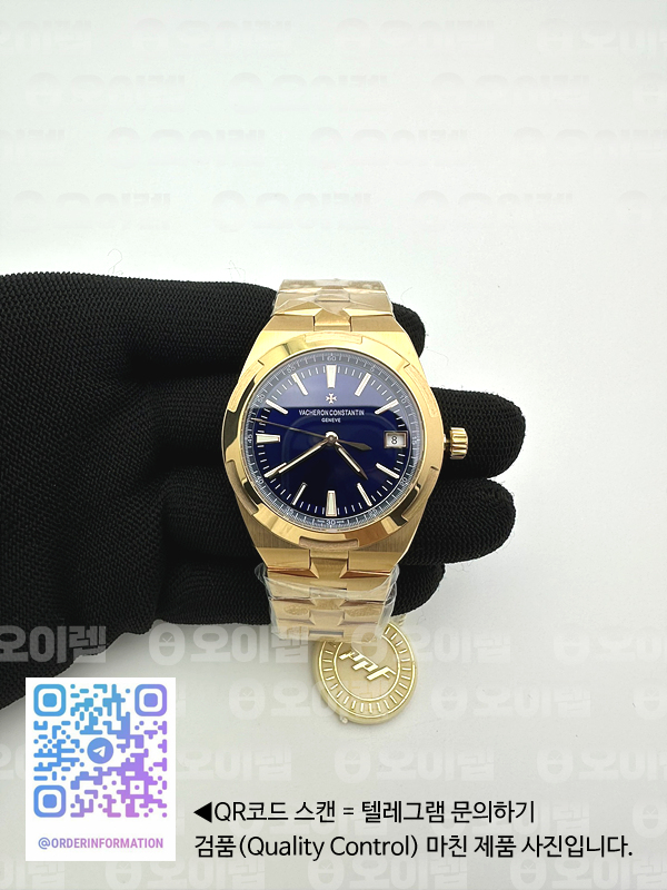 ZF공장 바쉐론콘스탄틴 오버시즈 4500V 로즈골드금통 블루다이얼 브레이슬릿 Overseas 4500V RG ZF 1:1 Best Edition Blue Dial on RG Bracelet A5100