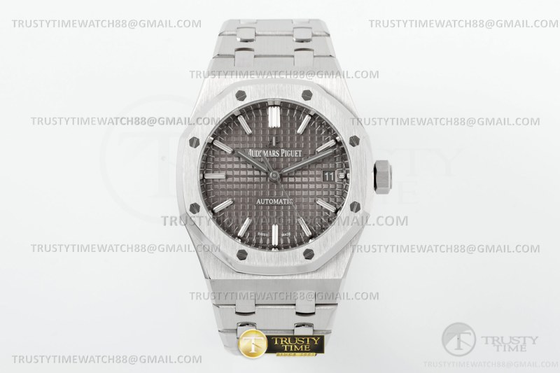 ZF공장 오데마피게 로얄오크 15450 그레이다이얼 브레이슬릿 Royal Oak 37mm 15450ST SS/SS Grey ZF A3120