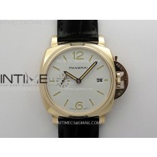 VS공장 파네라이 PAM1336 화이트다이얼 블랙버러스트랩 PAM1336 Y RG VSF 1:1 Best Edition White Dial on Black Leather Strap Asian P900