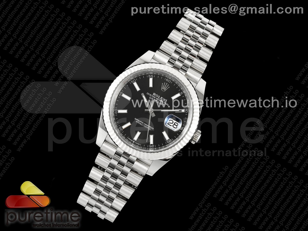 C+공장 롤렉스 데이저스트 41 스틸 블랙다이얼 쥬빌레브레이슬릿 DateJust 41 126334 C+F 1:1 Best Edition 904L Steel Black Dial on SS Jubilee Bracelet VR3235 씨플러스