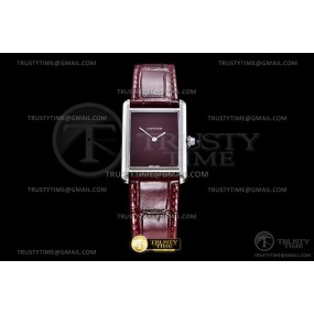 DR공장 까르띠에 탱크 머스트 라지 레드다이얼 악어스트랩 Cartier Tank Must SS/LE Red DRF Swiss Qtz