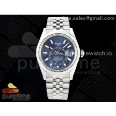 Noob공장 롤렉스 스카이드웰러 스틸 블루다이얼 쥬빌레브레이슬릿 Skydweller SS Noob Best Edition Blue Dial on SS Jubilee Bracelet A23J 눕