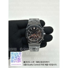 국내배송!! APS공장 오데마피게 로얄오크 크로노그래프 풀세라믹 블랙다이얼 브레이슬릿 (고유번호 aps1)