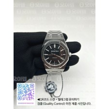국내배송!! ZF공장 오데마피게 로얄오크 15400 스틸 블랙다이얼 브레이슬릿 (고유번호 ozf116)