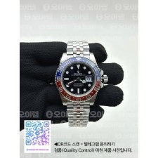 국내배송!! VS공장 롤렉스 GMT마스터2 펩시 스틸 레드블루베젤 쥬빌레브레이슬릿 (고유번호 os170)
