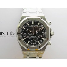 [2025.12UP] ZF공장 오데마피게 로얄오크 크로노그래프 26240 스틸 블랙다이얼 브레이슬릿 Royal Oak Chrono 26240 SS ZF 1:1 Best Edition Black Dial On SS Bracelet Super Clone DD4401