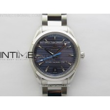 [2025.12UP] N1공장 오메가 씨마스터 아쿠아테라 150m 블루다이얼 블루핸즈 브레이슬릿 Aqua Terra 150M Master Chronometers N1F Best Edition Blue Dial Blue Second Hand on SS Bracelet A8900