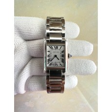 국내배송!! AF공장 까르띠에 탱크 머스트 스몰 스틸 화이트다이얼 브레이슬릿 (고유번호 AF8)