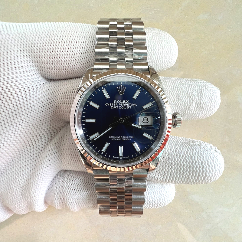 국내배송!! VS공장 롤렉스 데이저스트 36 블루다이얼 플루티드베젤 쥬빌레브레이슬릿 (고유번호 5V)