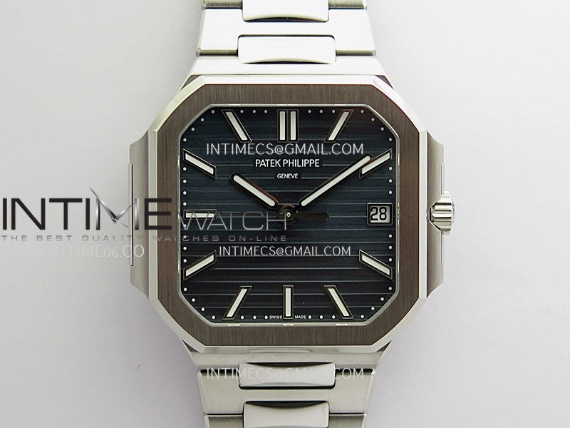 BB공장 파텍필립 큐비투스 7128 스틸 블루다이얼 브레이슬릿 Cubitus 7128/1G SS BBF 1:1 Best Edition Blue Dial On SS Bracelet Super Clone DD330