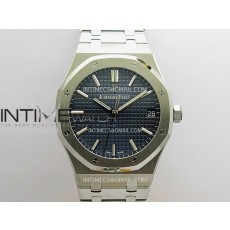 VS공장 오데마피게 로얄오크 15500 스틸 블루다이얼 브레이슬릿 Royal Oak 15500 SS VSF 1:1 Best Edition Blue Dial On SS Bracelet Super Clone DD4302