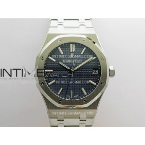VS공장 오데마피게 로얄오크 15500 스틸 블루다이얼 브레이슬릿 Royal Oak 15500 SS VSF 1:1 Best Edition Blue Dial On SS Bracelet Super Clone DD4302